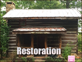 Historic Log Cabin Restoration  Scotland County, North Carolina